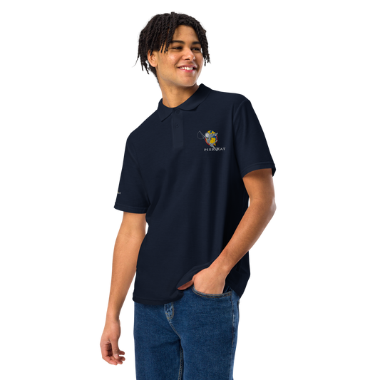 Navy Unisex Pique Polo Shirt