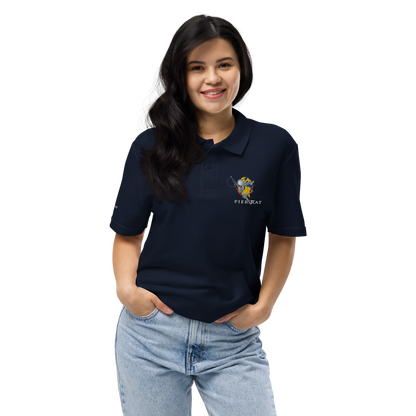 Navy Unisex Pique Polo Shirt