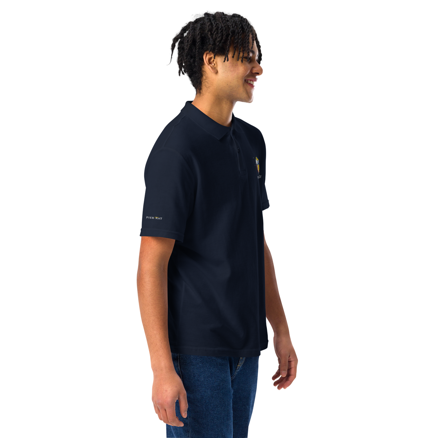 Navy Unisex Pique Polo Shirt