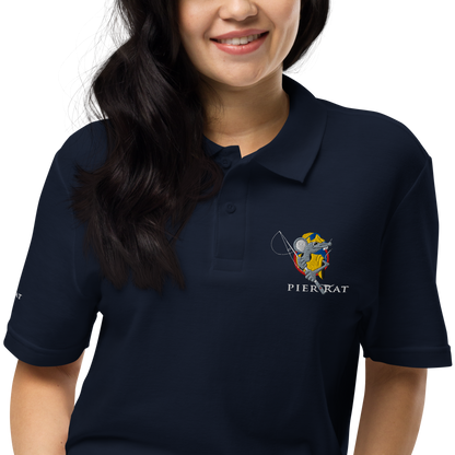 Navy Unisex Pique Polo Shirt