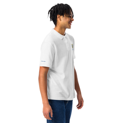 White Unisex Pique Polo Shirt